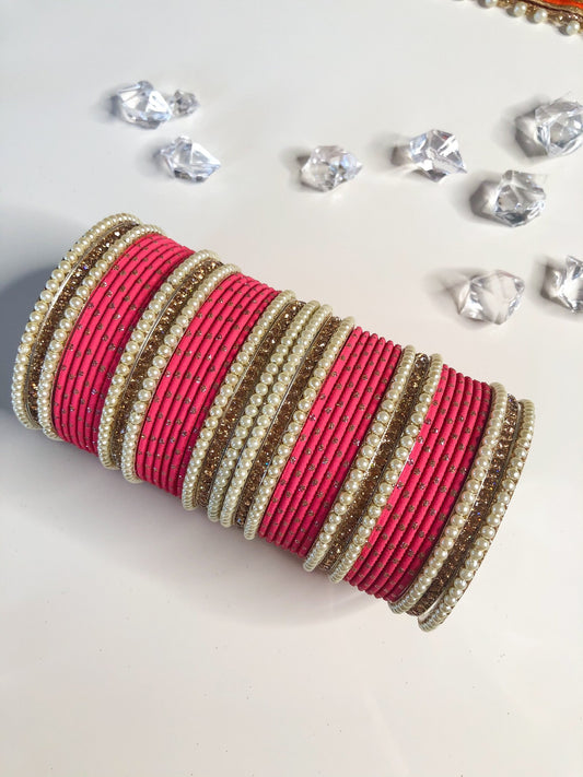 'Pretty In Pink' Bangle Set