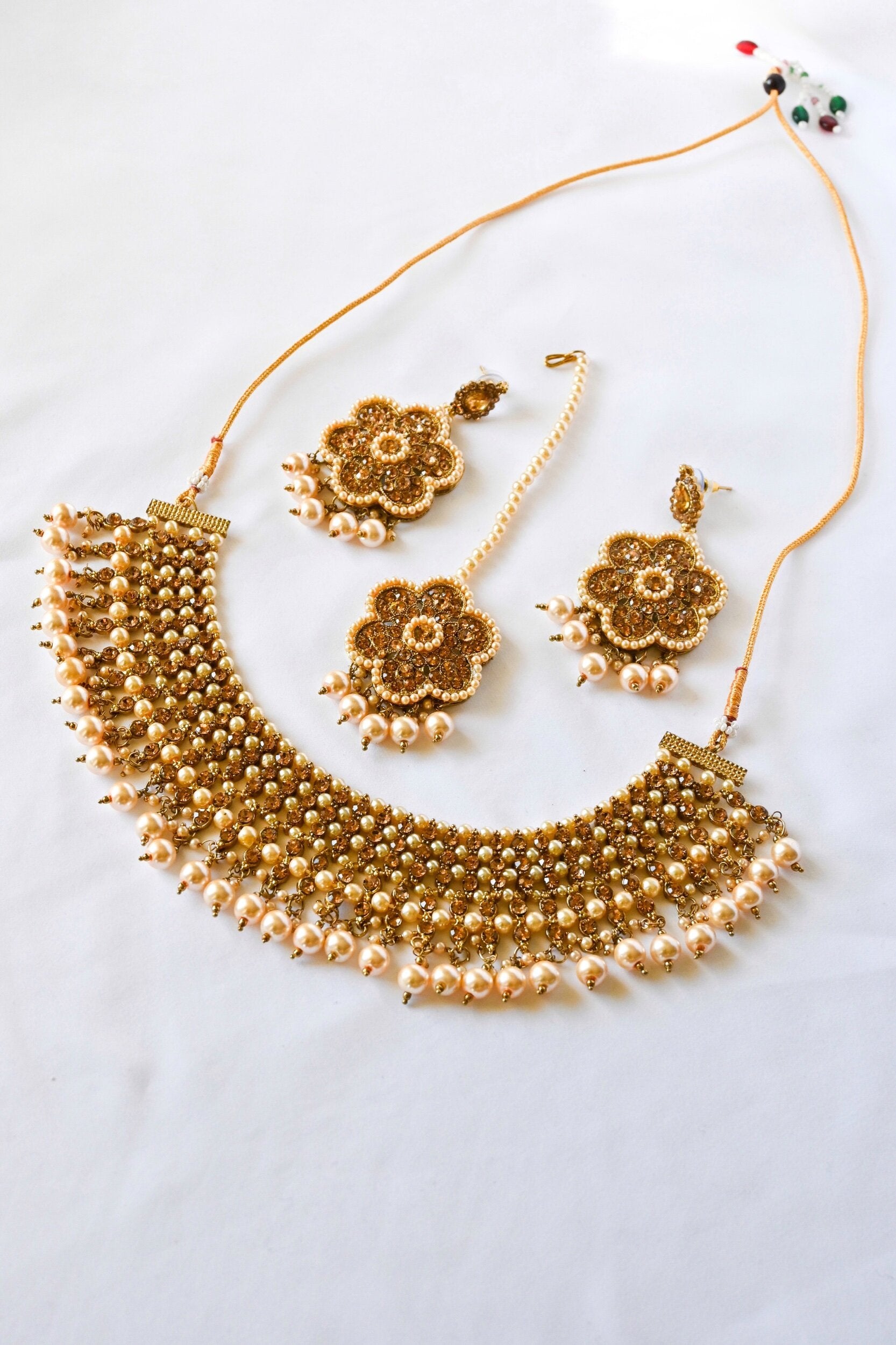 Necklace set 2025 design gold