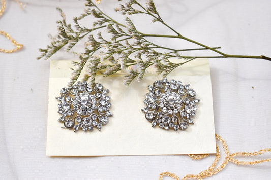 ‘Elsa’ Stud Earrings - Silver