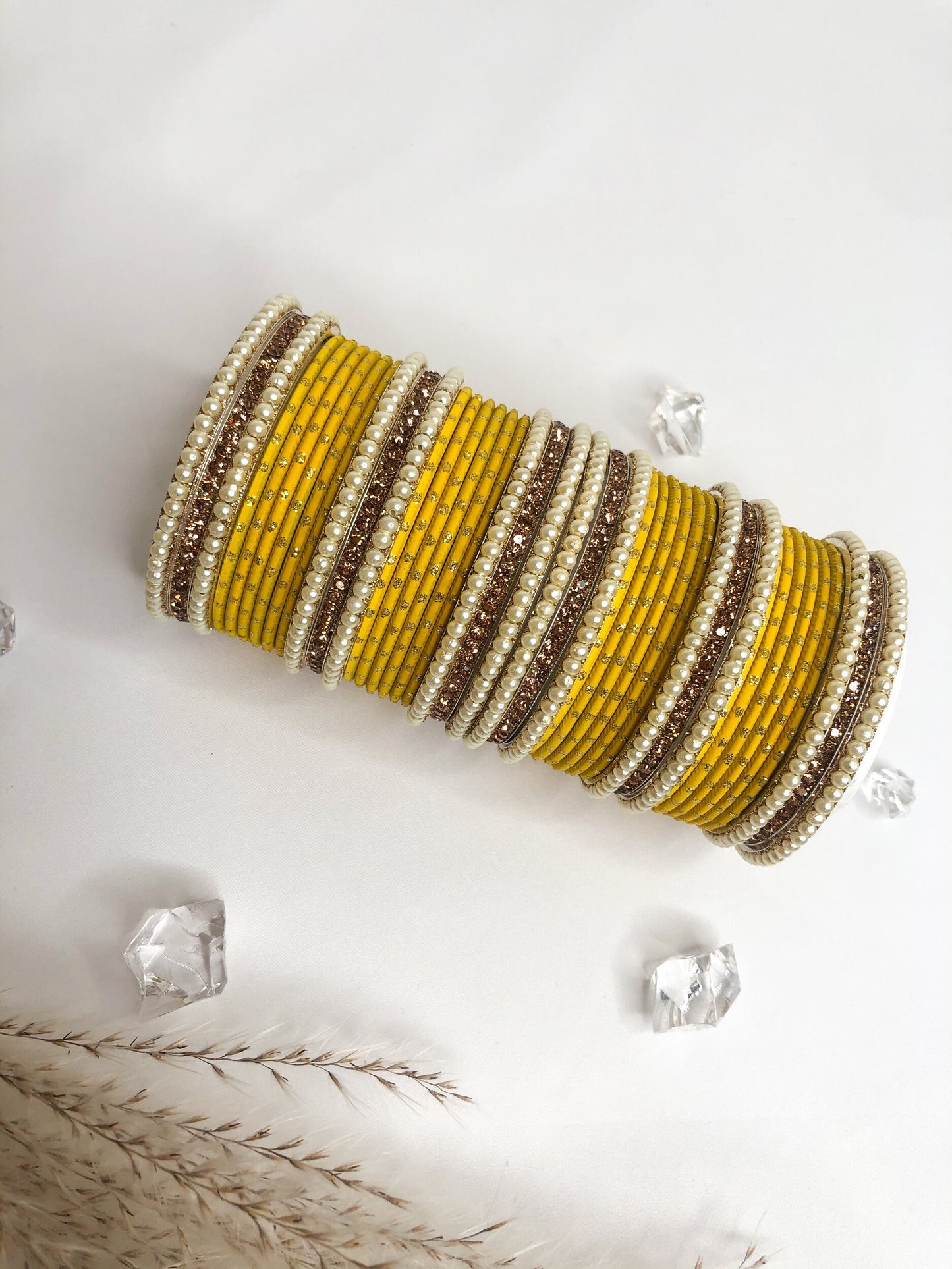 'Yellow Marigold' Bangle Set