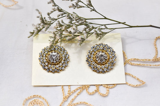 ‘Flower Girl’ Stud Earrings - Silver and Gold