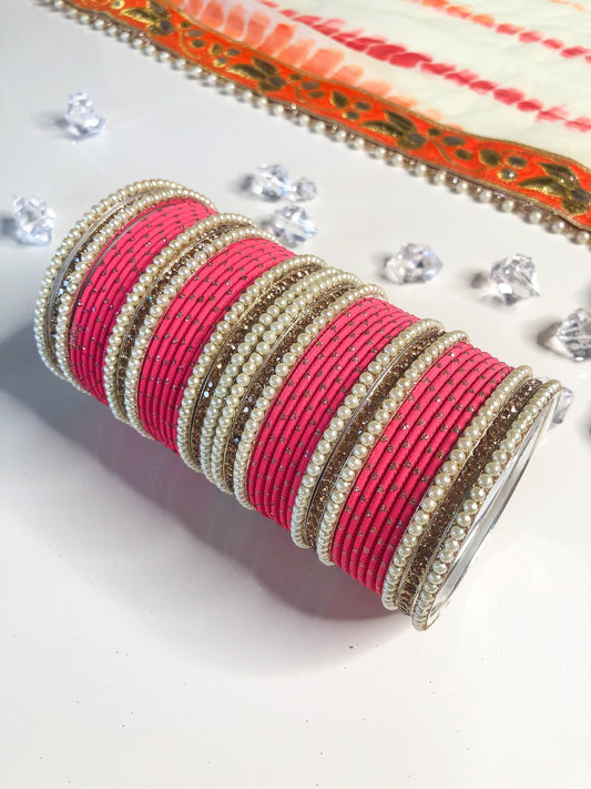 'Pretty In Pink' Bangle Set