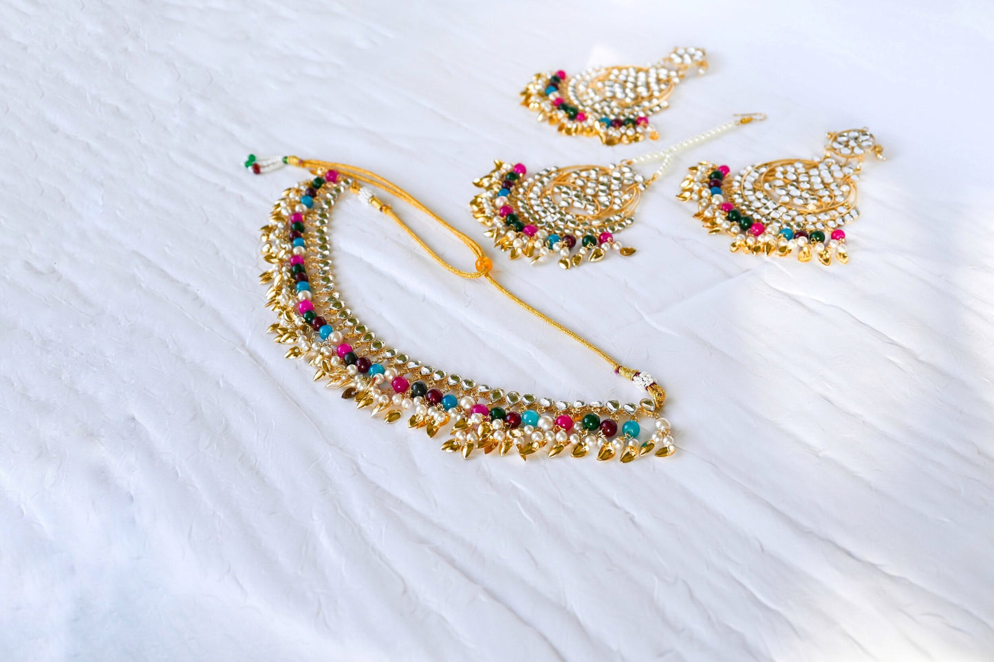 ‘Kiran’ Pippal Patti Necklace Set