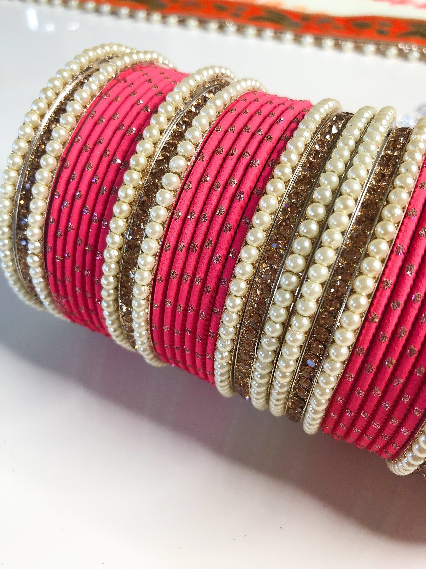 'Pretty In Pink' Bangle Set