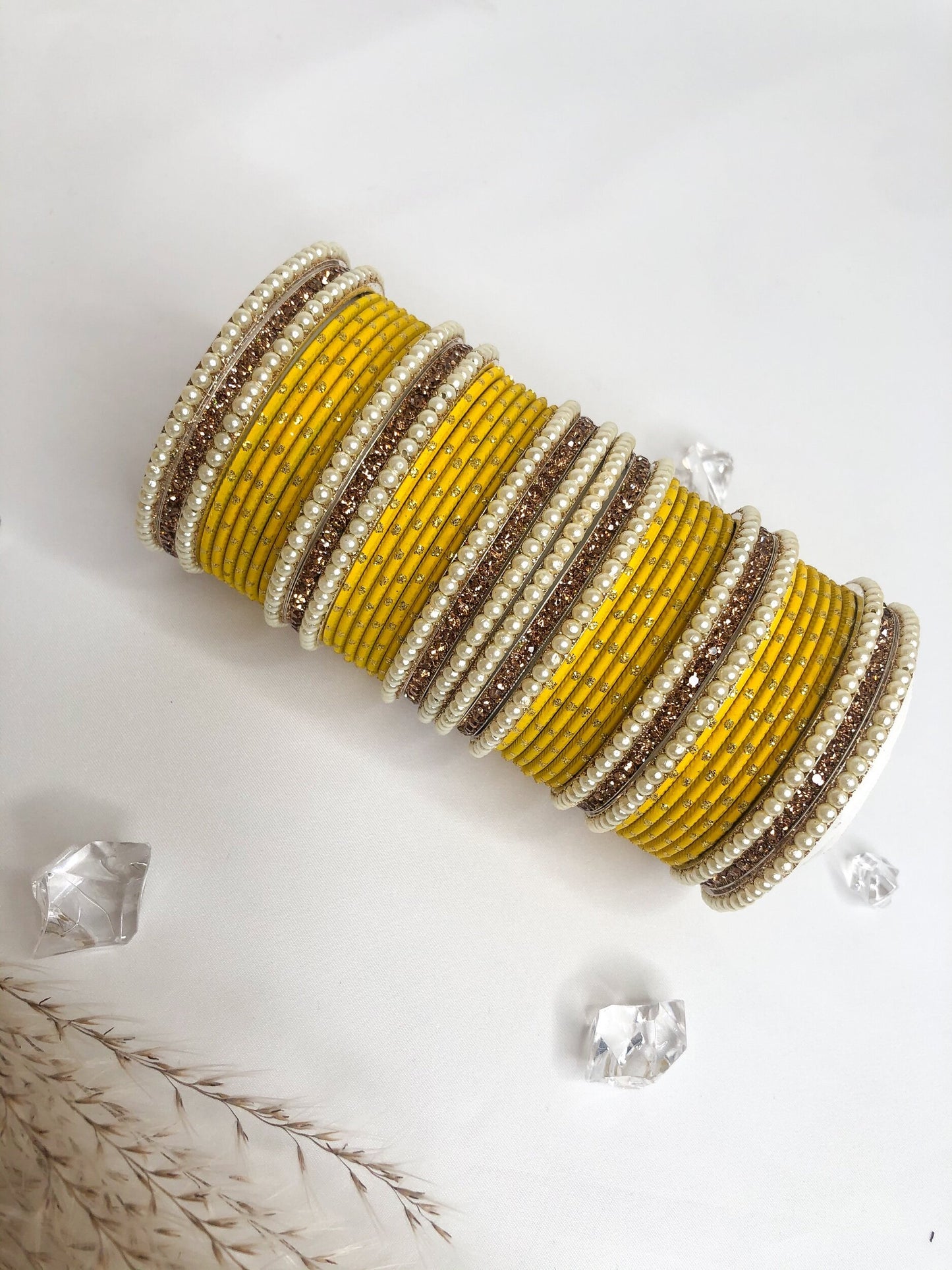 'Yellow Marigold' Bangle Set