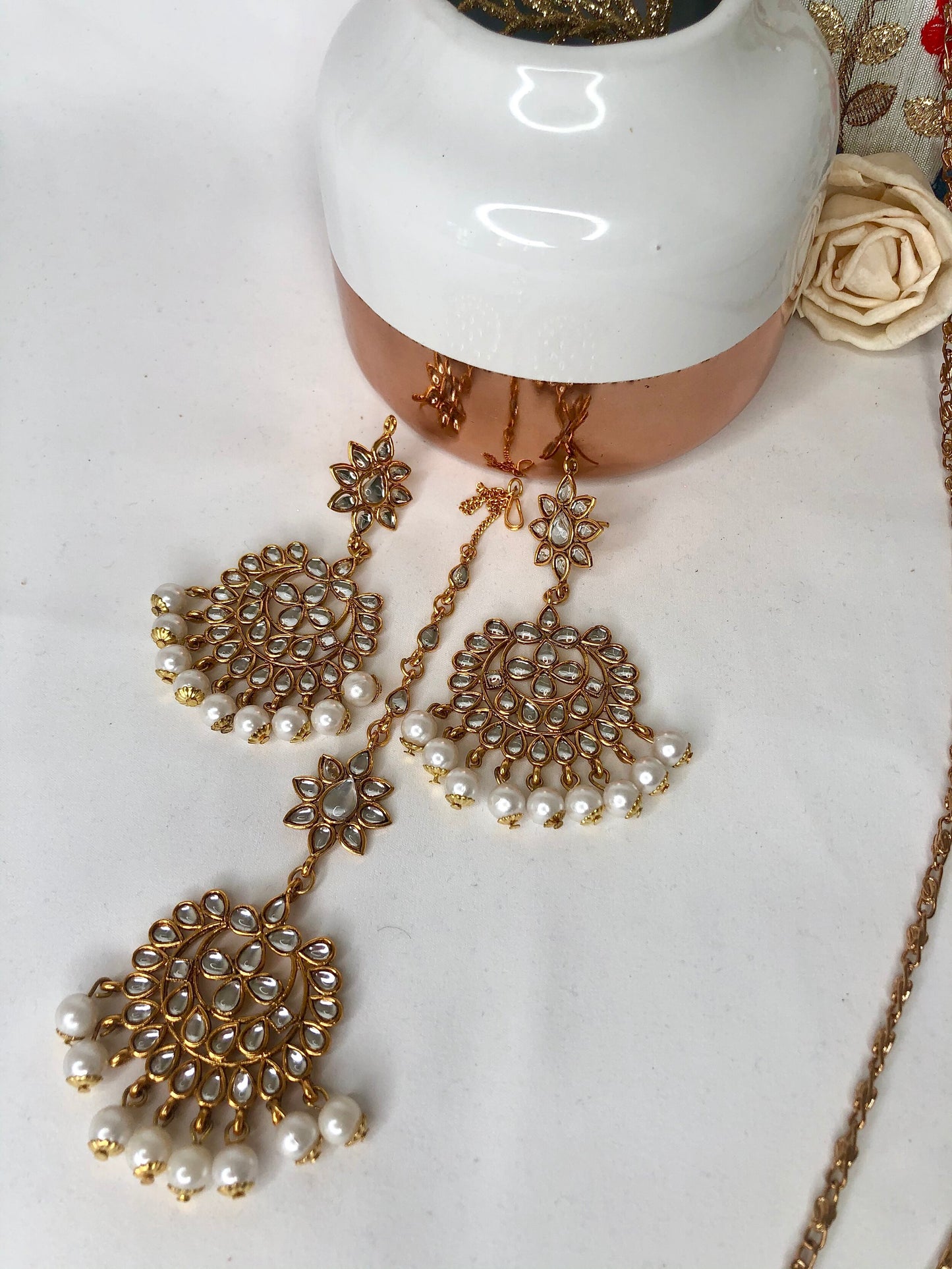 Star Crossed Lovers - Kundan Tikka Set