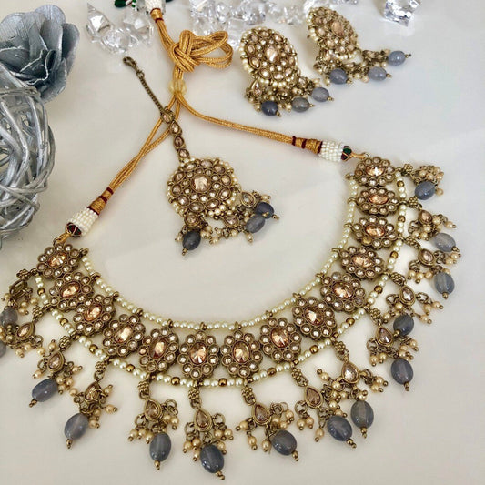 Chantal' Long Necklace Set – Velvet Box Jewelry